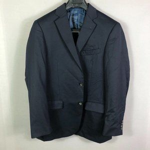 Hart Schaffner Marx Navy Two Button Suit Jacket Size 42R